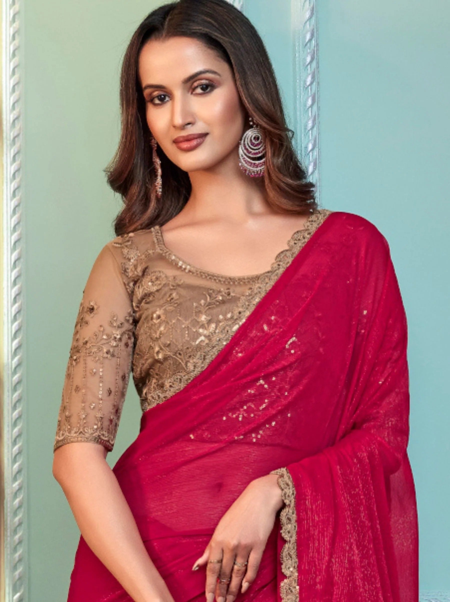 Pure Chanderi Cotton Handcrafted Saree